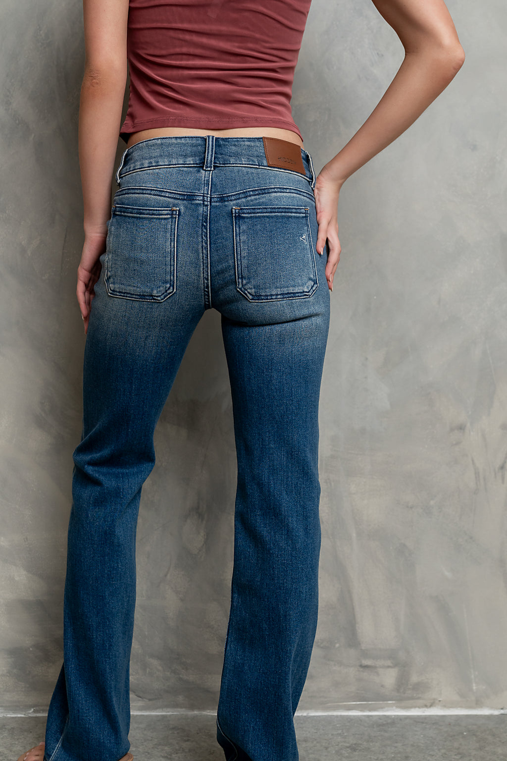 Kolby Low Rise Boot Cut Jeans