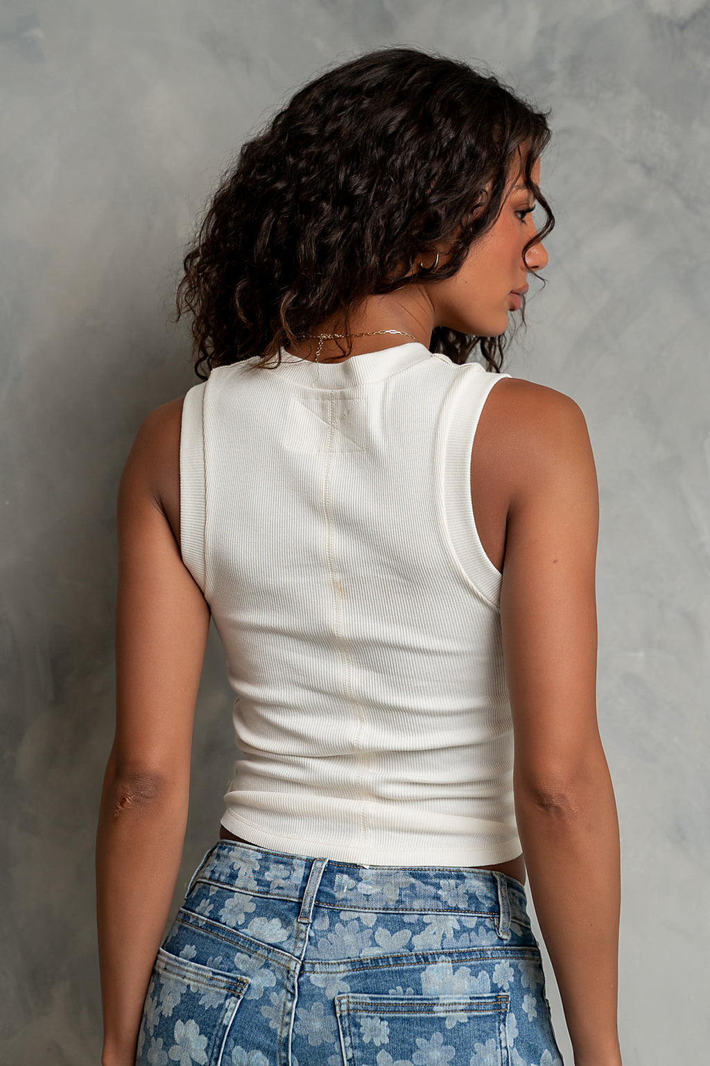 Ruby Tank in Ivory - FINAL SALE