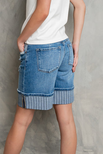 Nessa Striped Bermuda Shorts