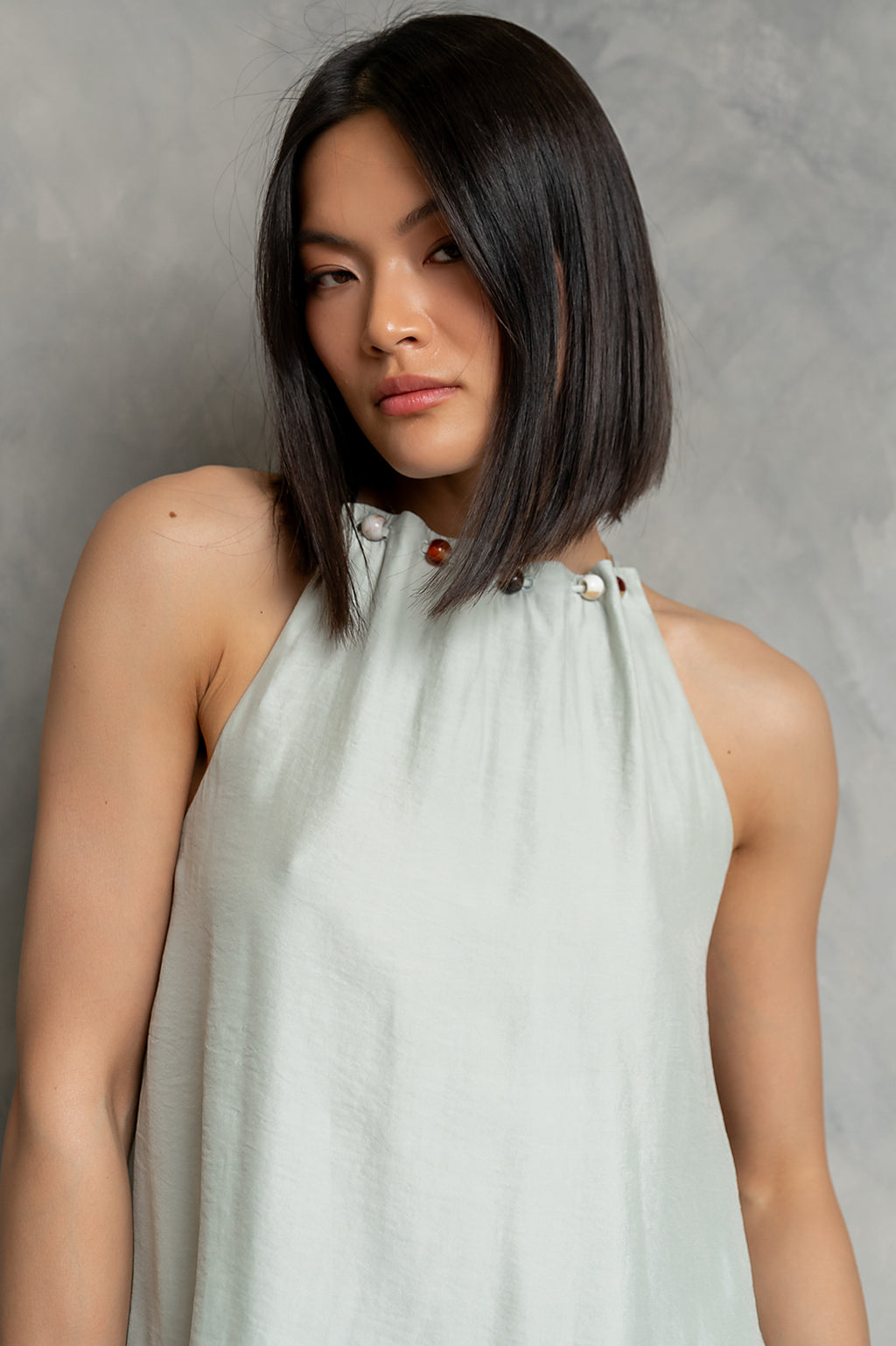 Soleil Halter Top in Sage