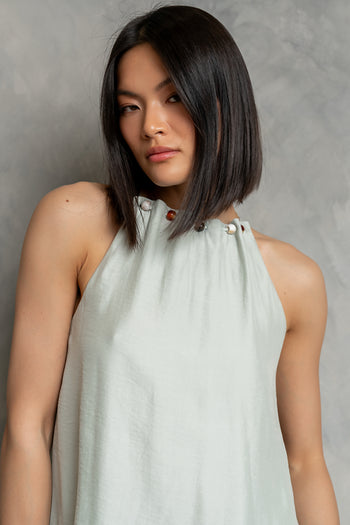 Soleil Halter Top in Sage