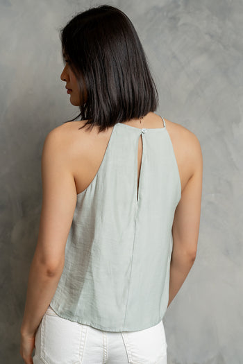 Soleil Halter Top in Sage