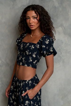 Maile Floral Top