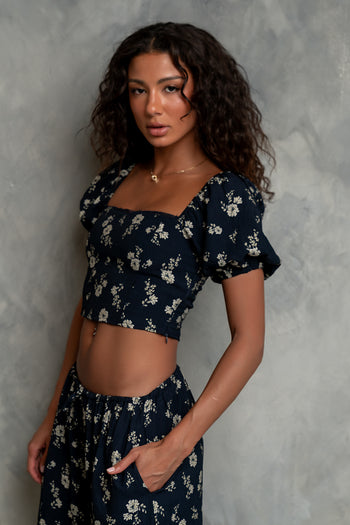 Maile Floral Top