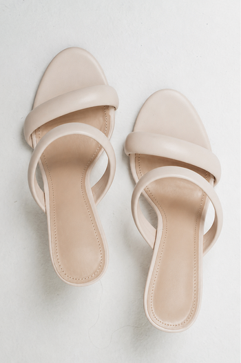 Marco Strappy Heel in Bone