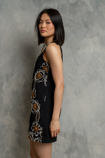 Malia Embroidered Mini Dress