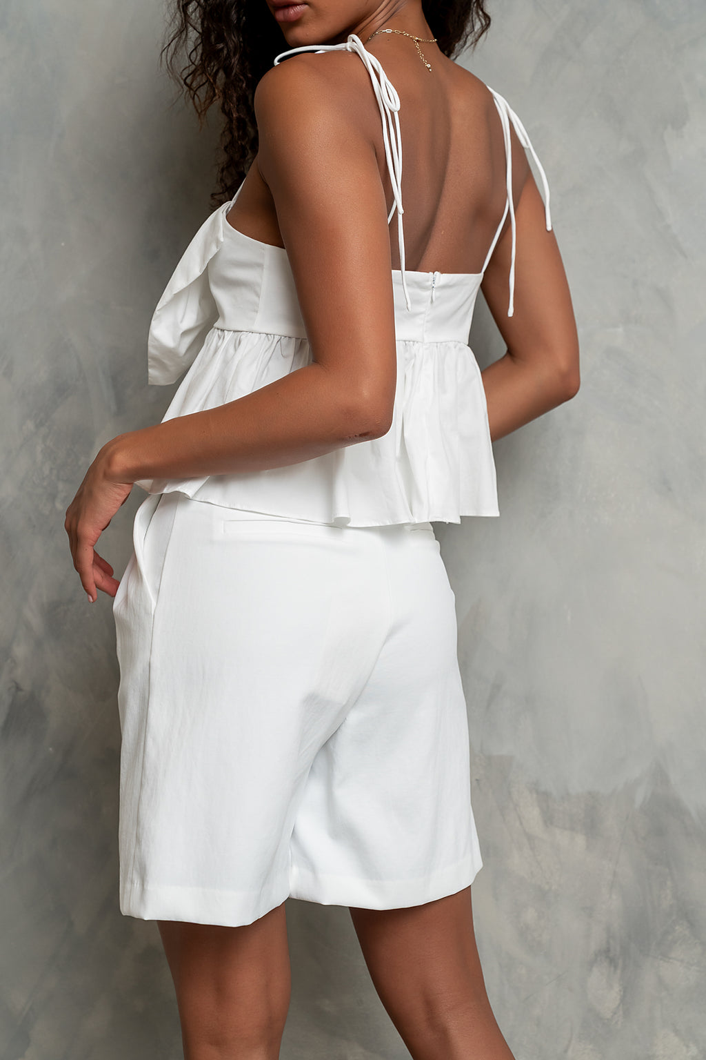 Rianna Bermuda Shorts in White