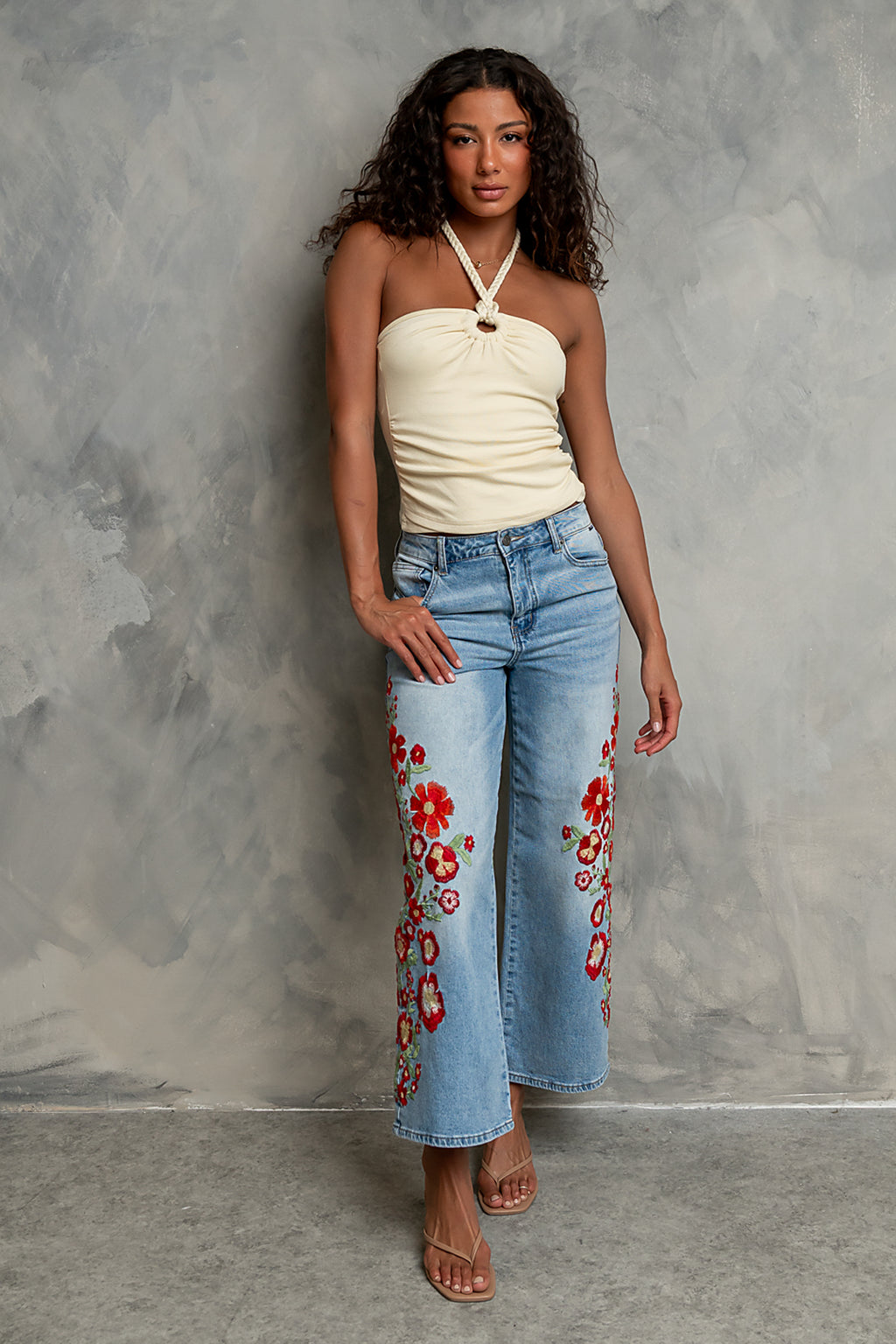 Justine Embroidered Jeans