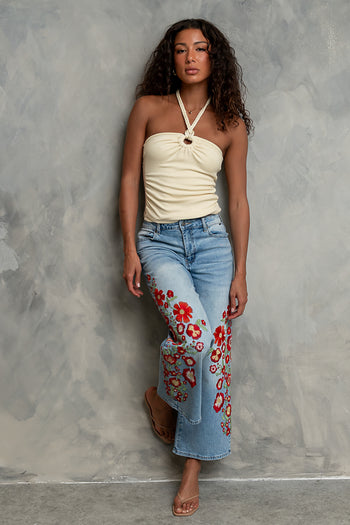 Justine Embroidered Jeans