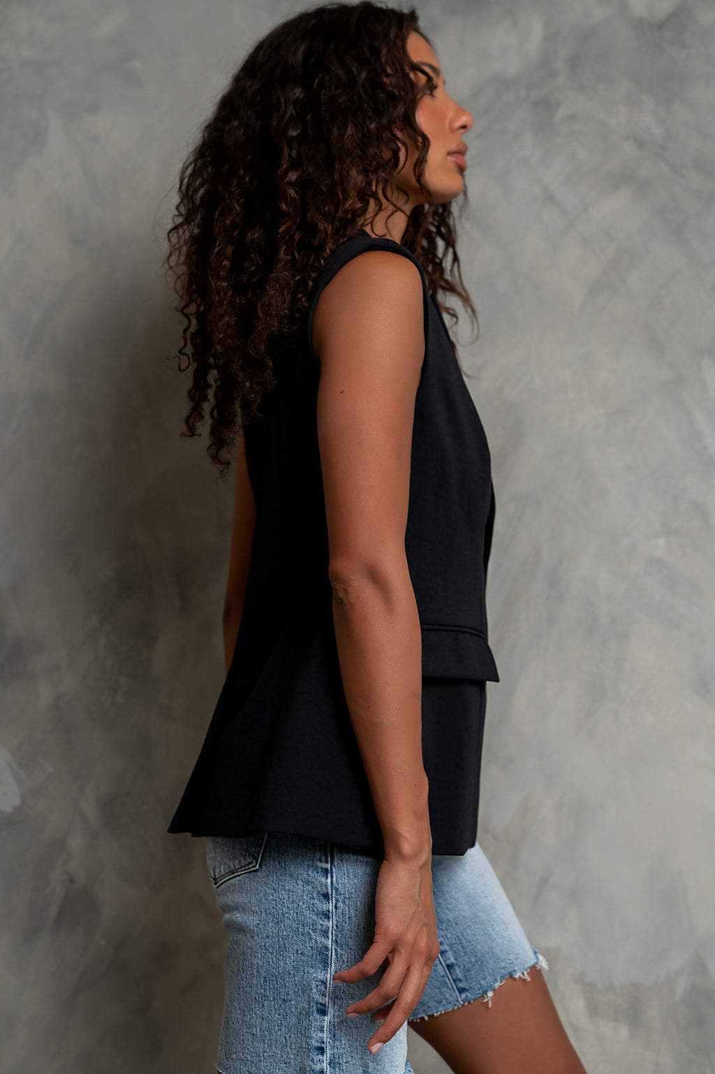 Rayna Vest in Black