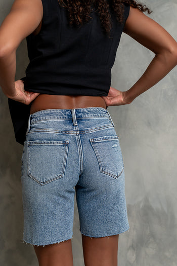 Jenny Distressed Denim Shorts