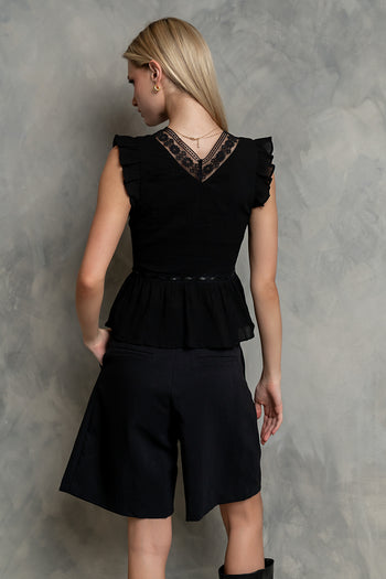 Rianna Bermuda Shorts in Black