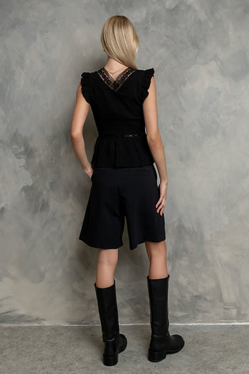 Rianna Bermuda Shorts in Black