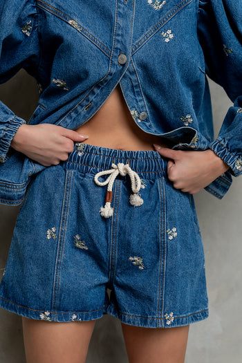 Rachel Embroidered Shorts