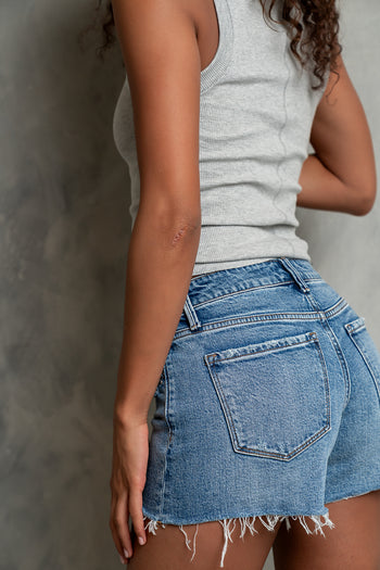 Wilma Studded Denim Shorts