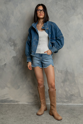 Sasha Denim Jacket in Medium Wash