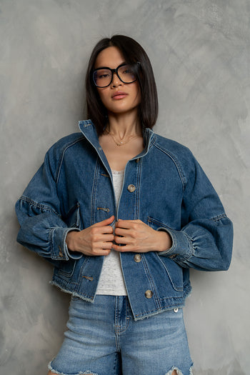Sasha Denim Jacket in Medium Wash