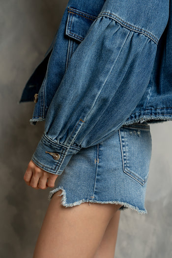 Sasha Denim Jacket in Medium Wash