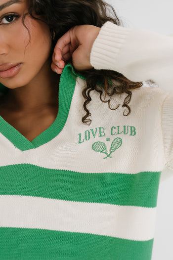 Rosie Polo Sweater in White