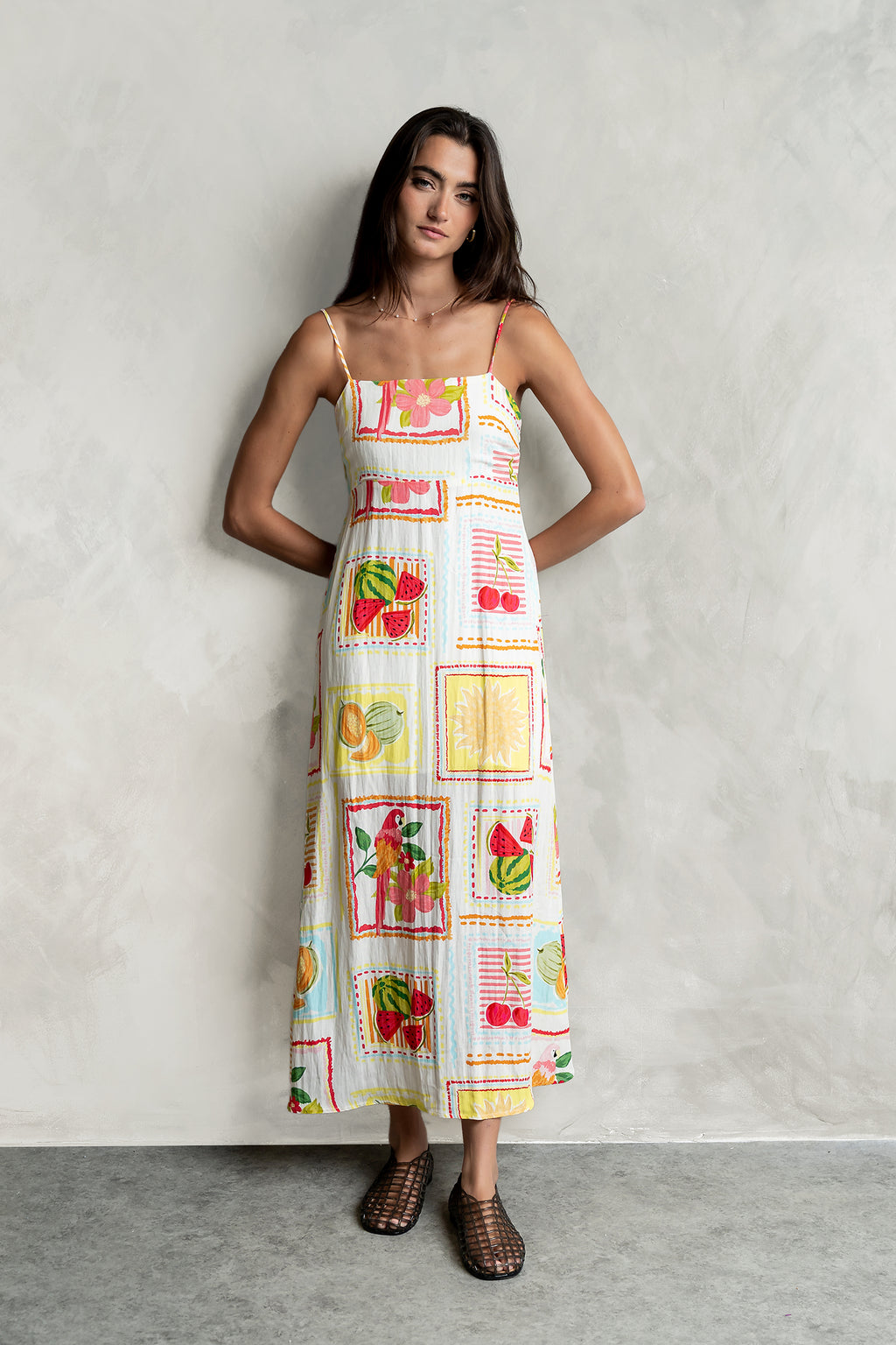 Nadine Abstract Midi Dress