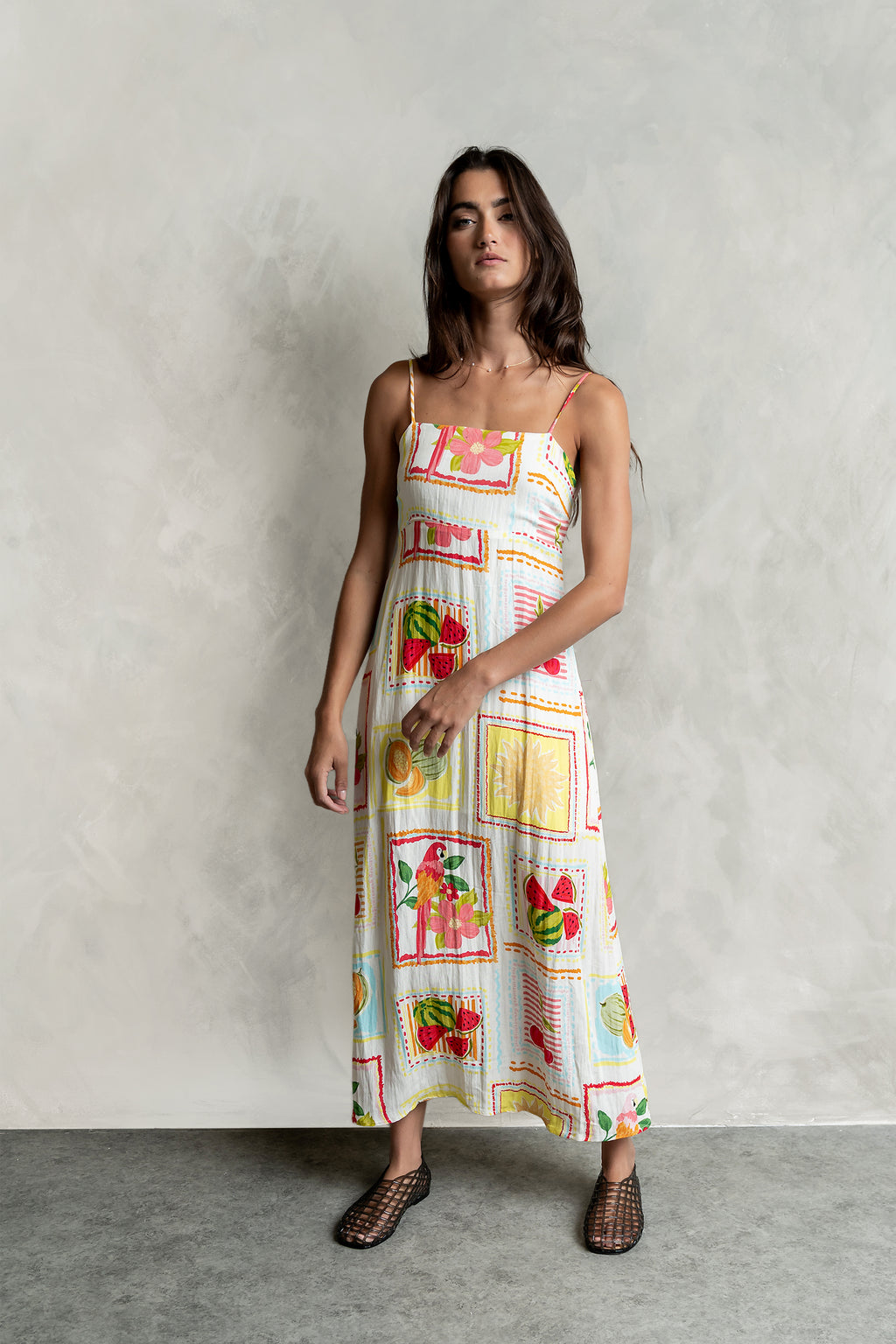 Nadine Abstract Midi Dress