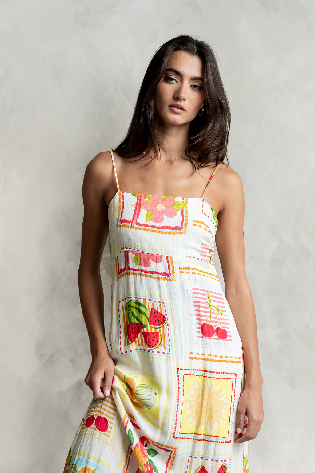 Nadine Abstract Midi Dress