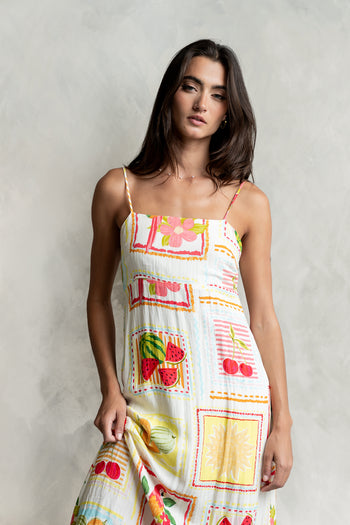 Nadine Abstract Midi Dress