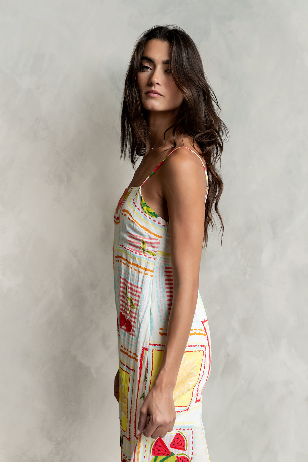 Nadine Abstract Midi Dress