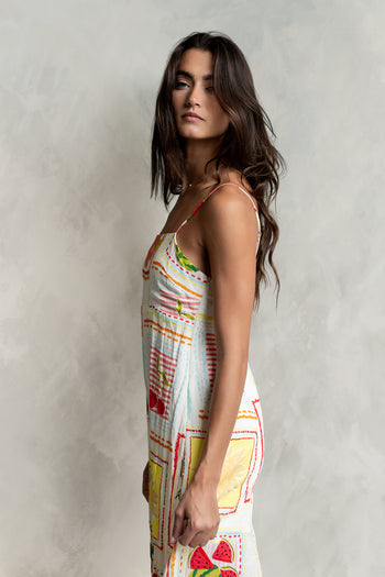 Nadine Abstract Midi Dress