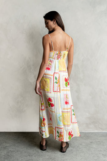 Nadine Abstract Midi Dress