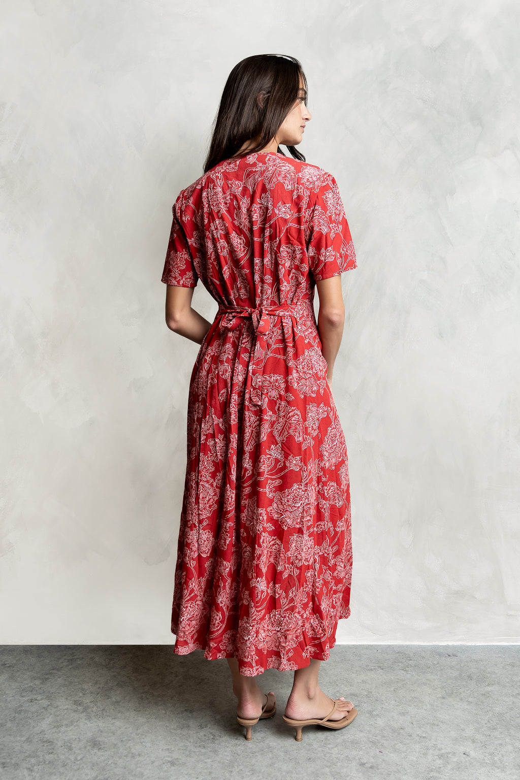 Lorie Maxi Dress in Rust