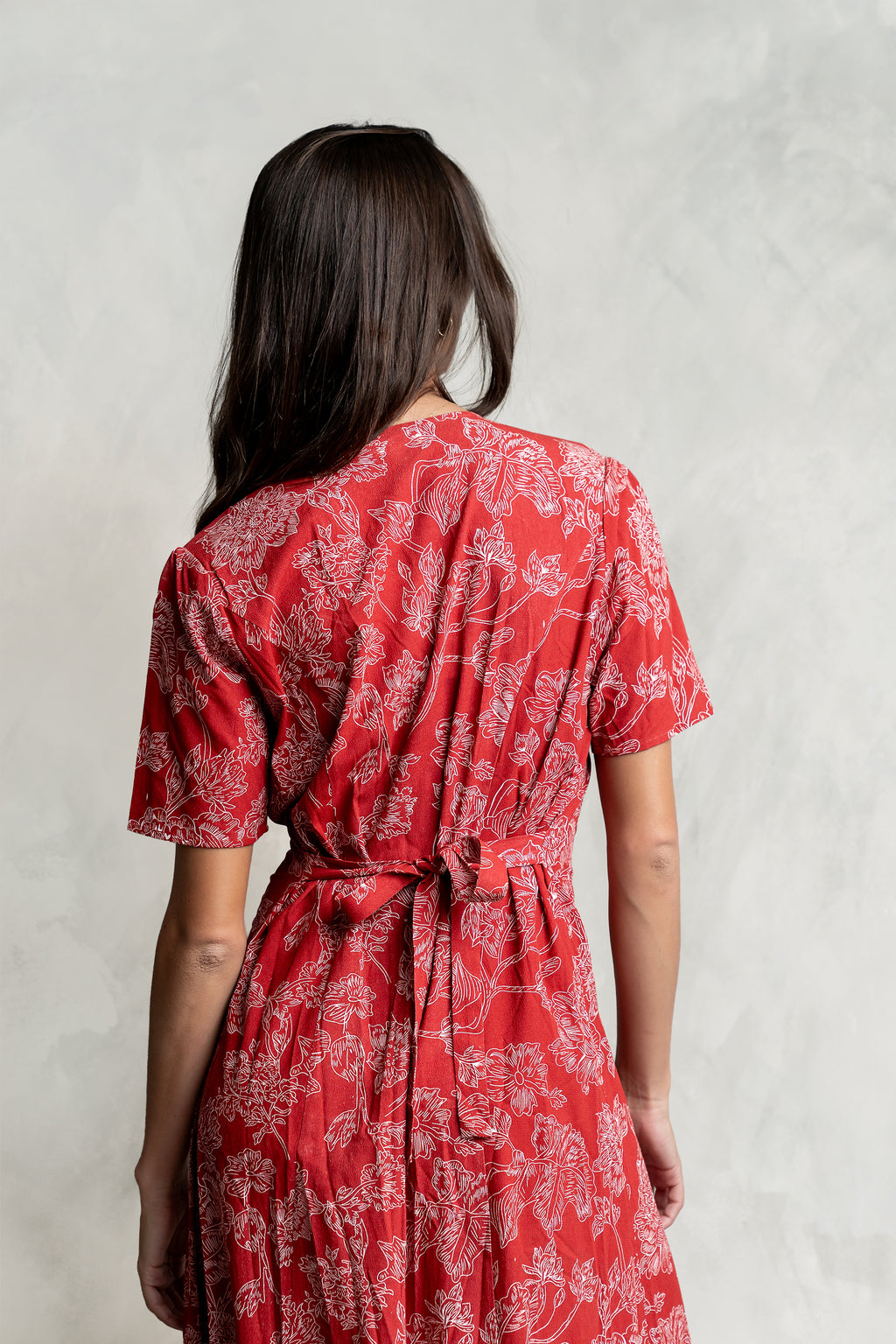 Lorie Maxi Dress in Rust