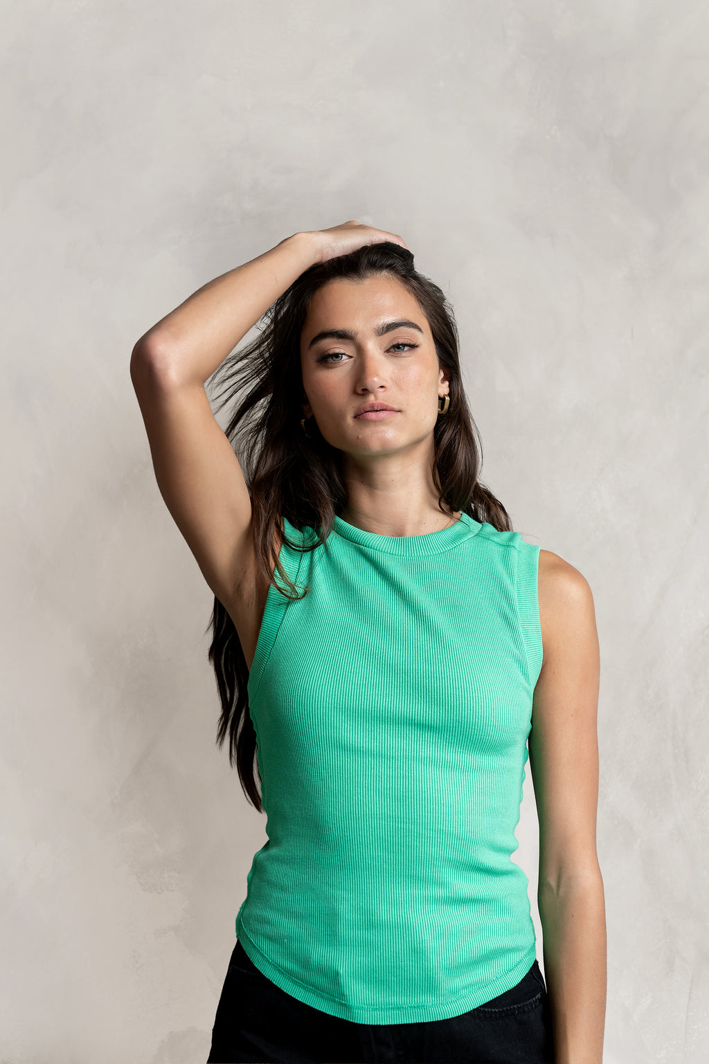 Ruby Tank in Green - FINAL SALE