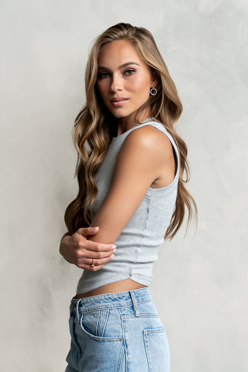 Ruby Tank in Grey