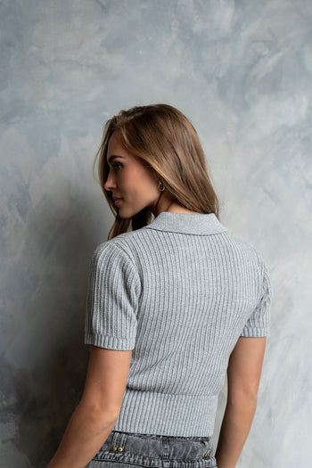 Mandi Knit Sweater in Grey