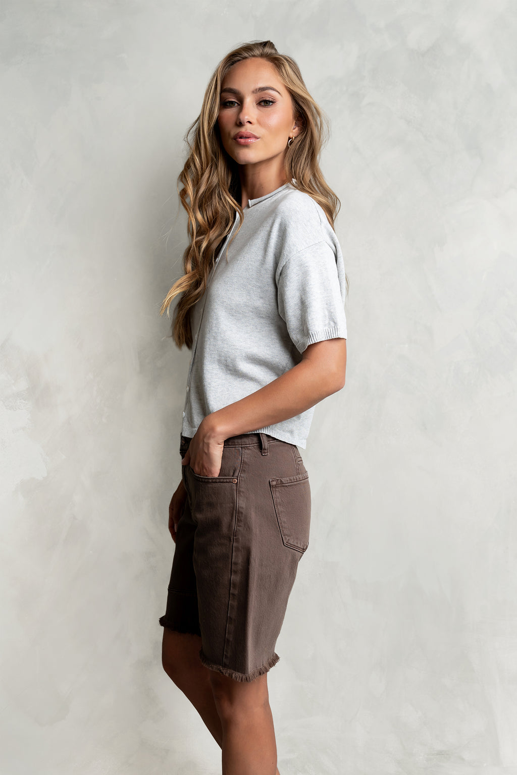 Camila Sweater in Heather Grey
