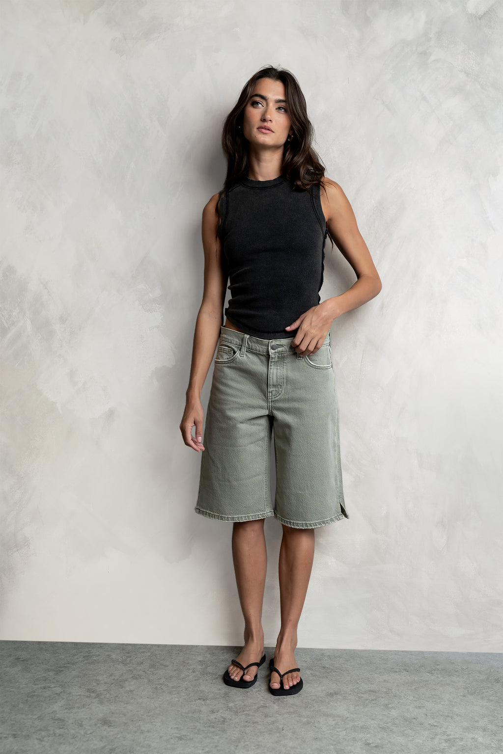 Riley Denim Bermuda Shorts