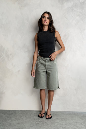 Riley Denim Bermuda Shorts