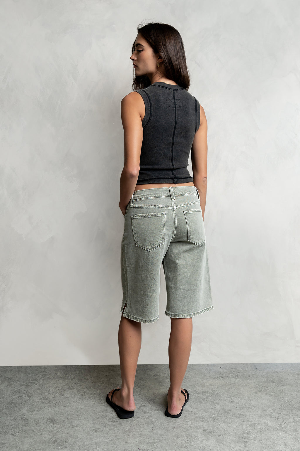 Riley Denim Bermuda Shorts