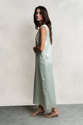 Helena Midi Dress in Sage