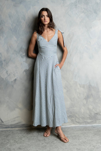Michelle Striped Maxi Dress