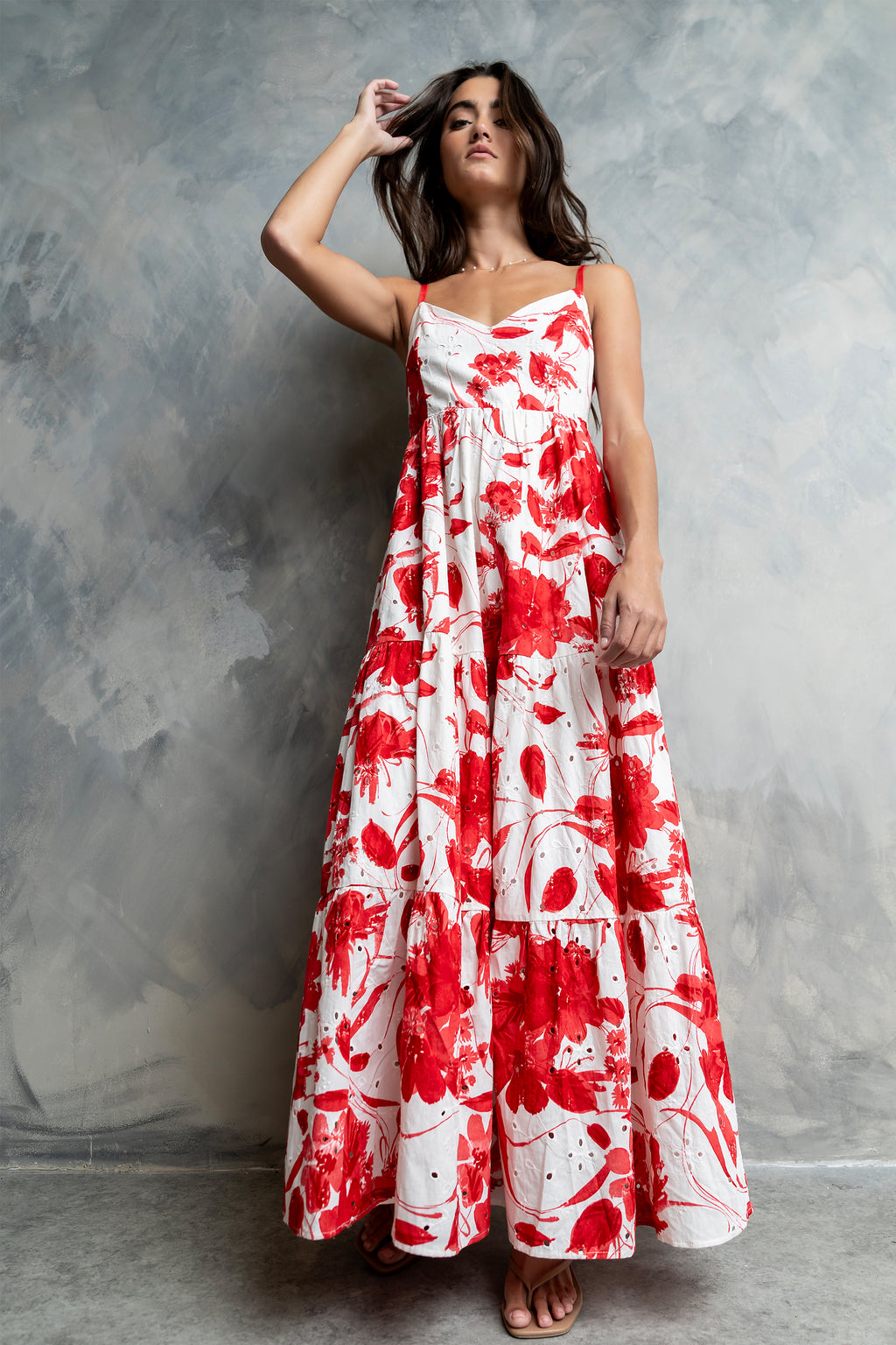 Annika Embroidered Maxi Dress
