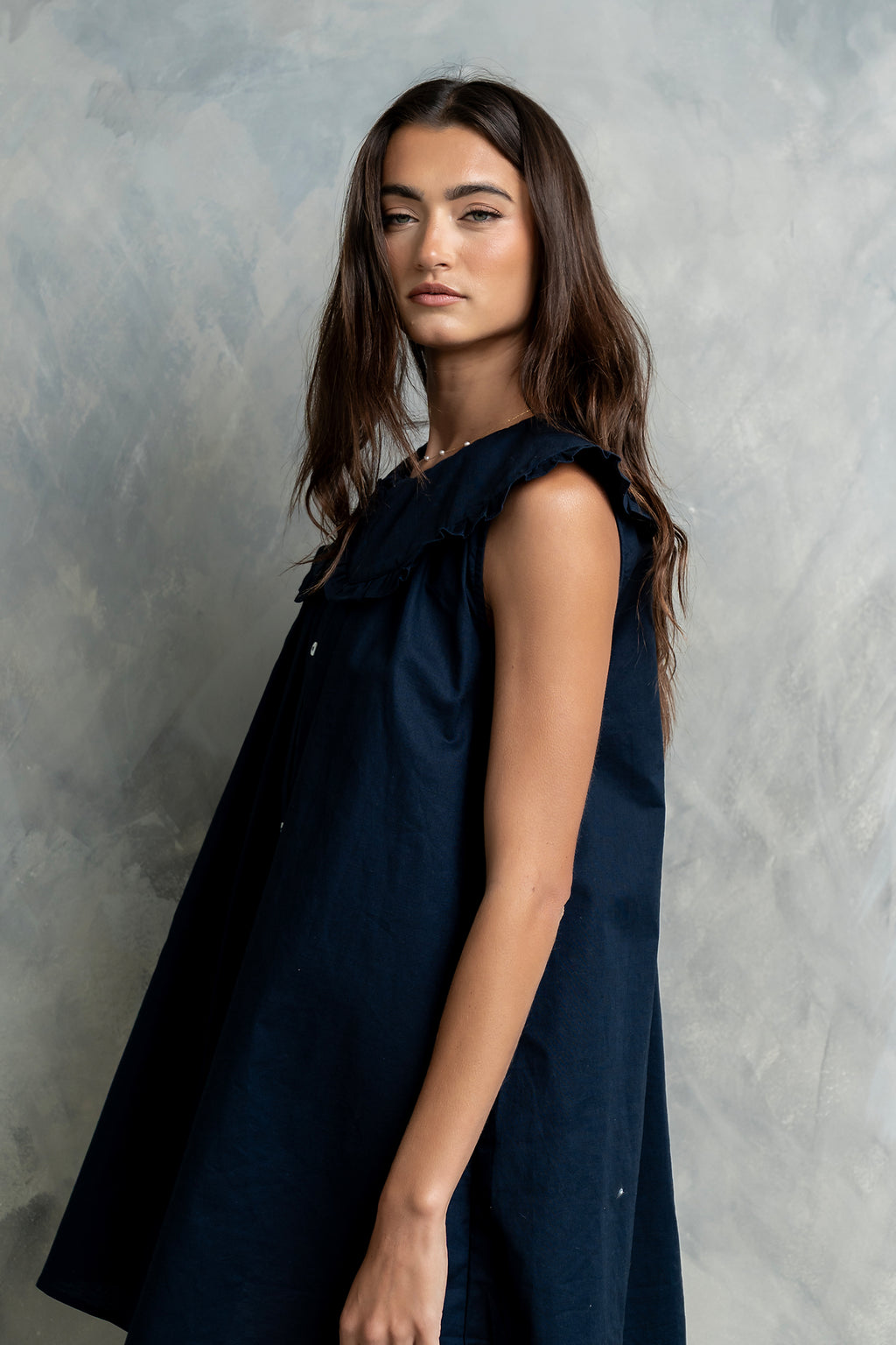 Beatrice Mini Dress in Midnight