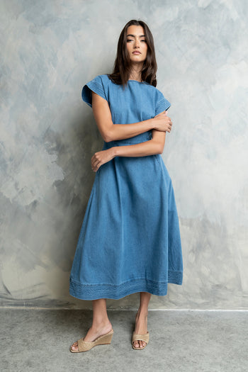 Louis Denim Midi Dress