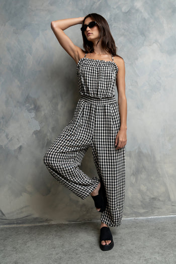 Trina Gingham Jumpsuit