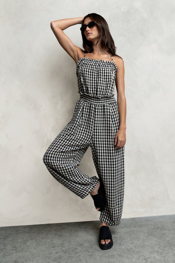Trina Gingham Jumpsuit