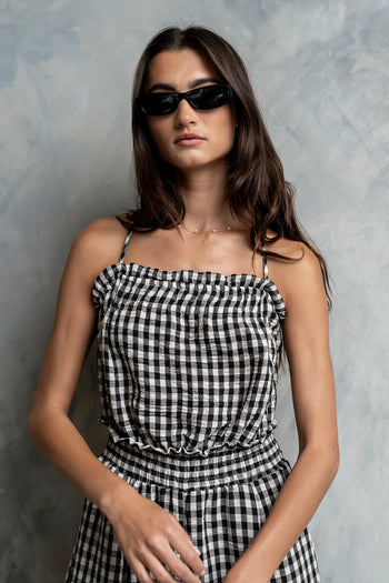 Trina Gingham Jumpsuit