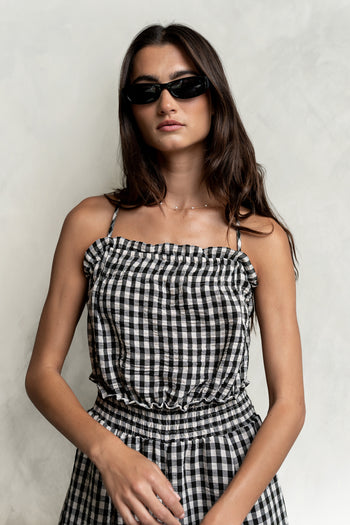 Trina Gingham Jumpsuit