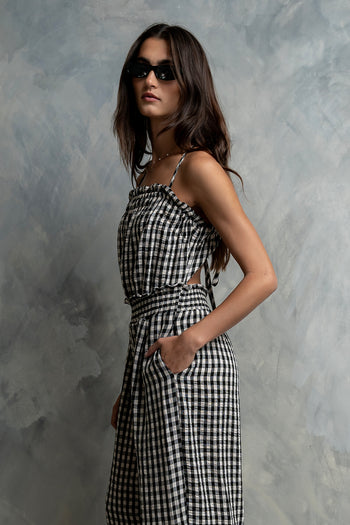 Trina Gingham Jumpsuit