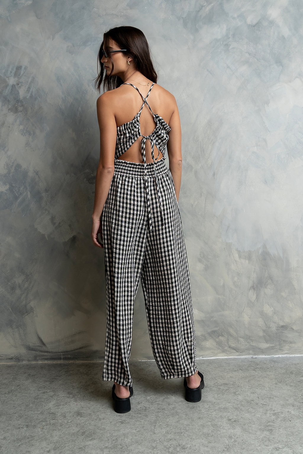 Trina Gingham Jumpsuit